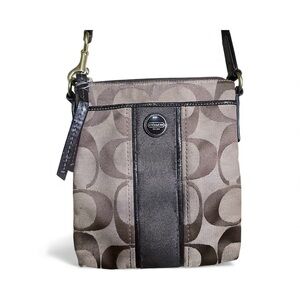 Coach Tan and Brown Crossbody Bag